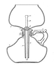 Brevet MacBeth Evans de 1932 - Dessin pour une tige de filtre en verre
