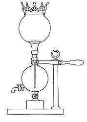 Ballon en verre de Madame Vassieux breveté en France en 1841