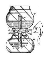 1941 - Dessin de brevet pour l'aspirateur Cory "sans caoutchouc"